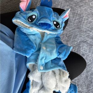 Blue Plush Animal Costume for dogs